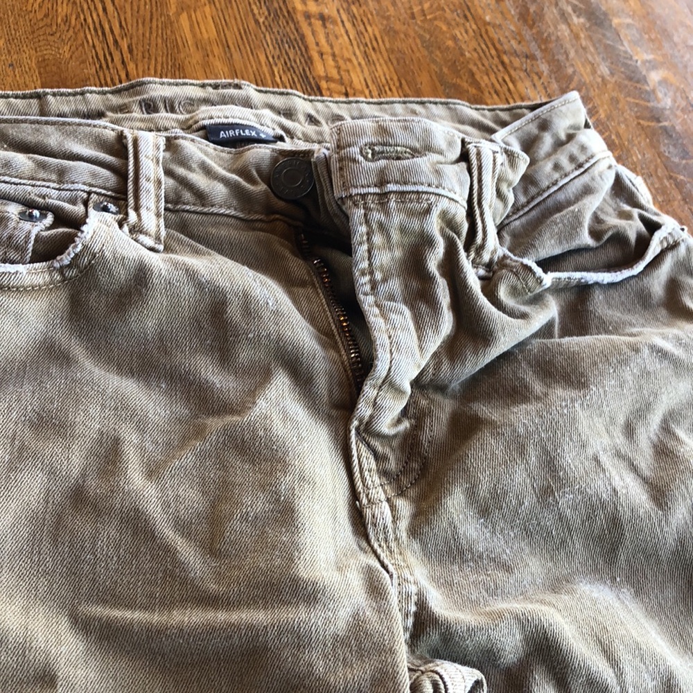 American Eagle Airflex Khaki Jeans 29x32 - Picture 3 of 6